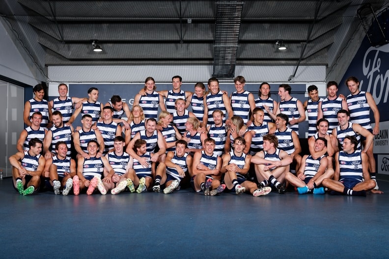 AFL 2025 Media - Geelong Team Photo Day