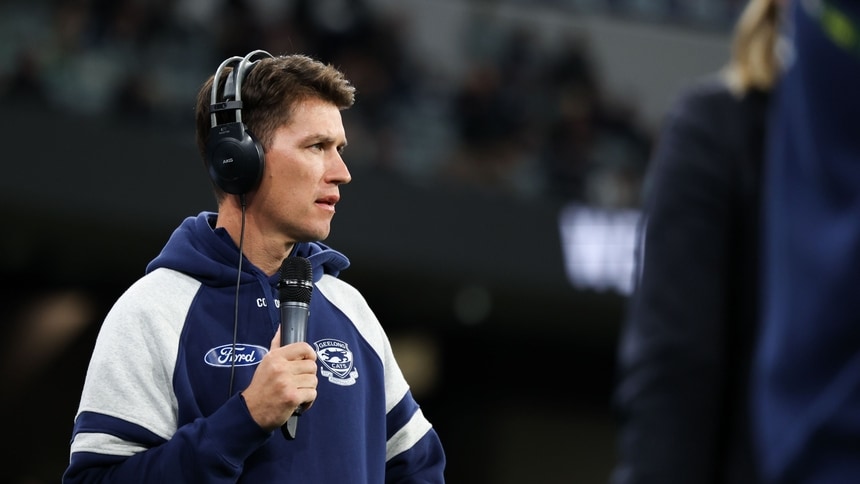 Andrew Mackie Speaks to Media