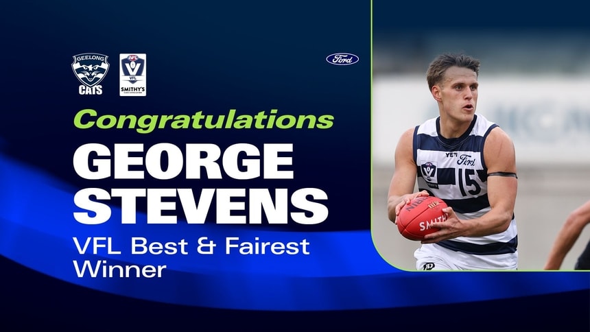 2026 vfl best and fairest | george stevens promo tile